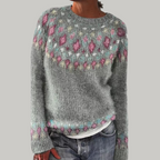 Zoe - Patterned Knit Sweater