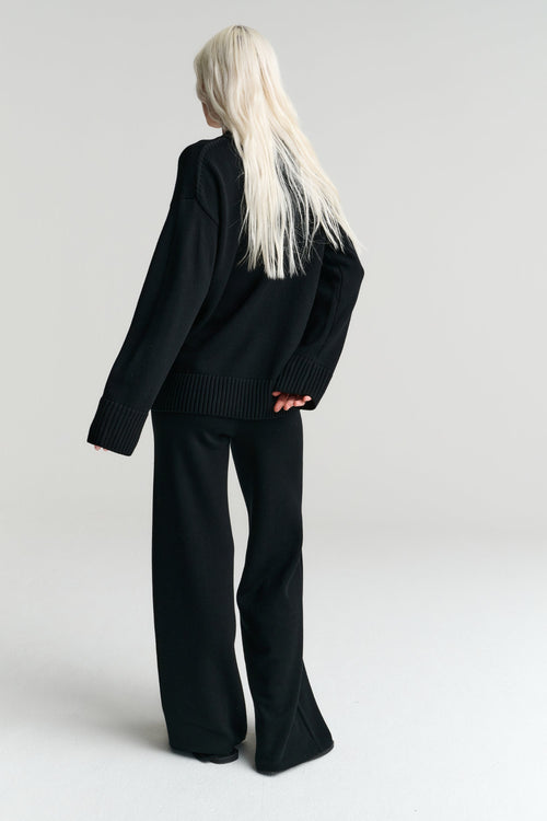 Heavy Crew | Merino Wool | Black