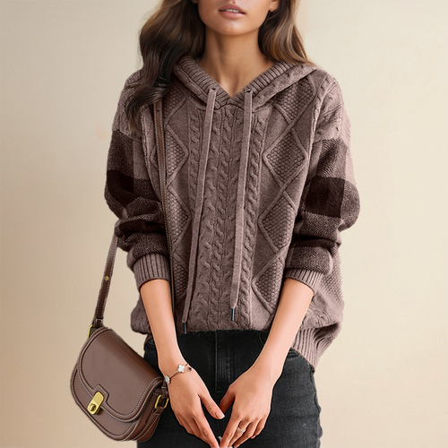 Lily - Jacquard Hooded Sweater