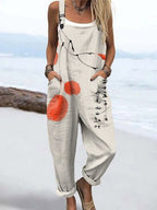 Sofia - Women’s Sleeveless Loose Overall Jumpsuit