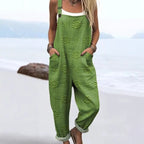 Abigail - Women's Vintage Floral Pattern Art Jumpsuit