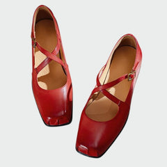 Ivy – Cross-Strap Mary Janes