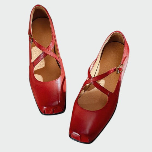 Ivy – Cross-Strap Mary Janes